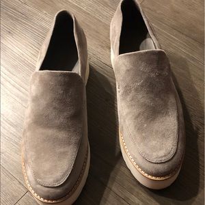 VINCE Suede Platform Loafers